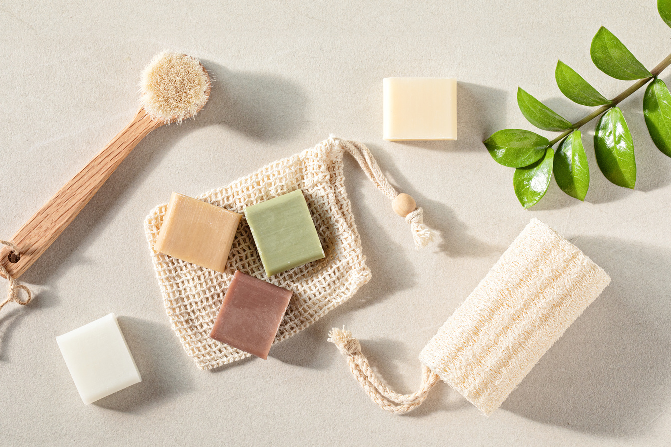 Handmade Bar Soaps with Exfoliators